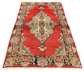 #7563 Vintage Persian Kashan wool on cotton base